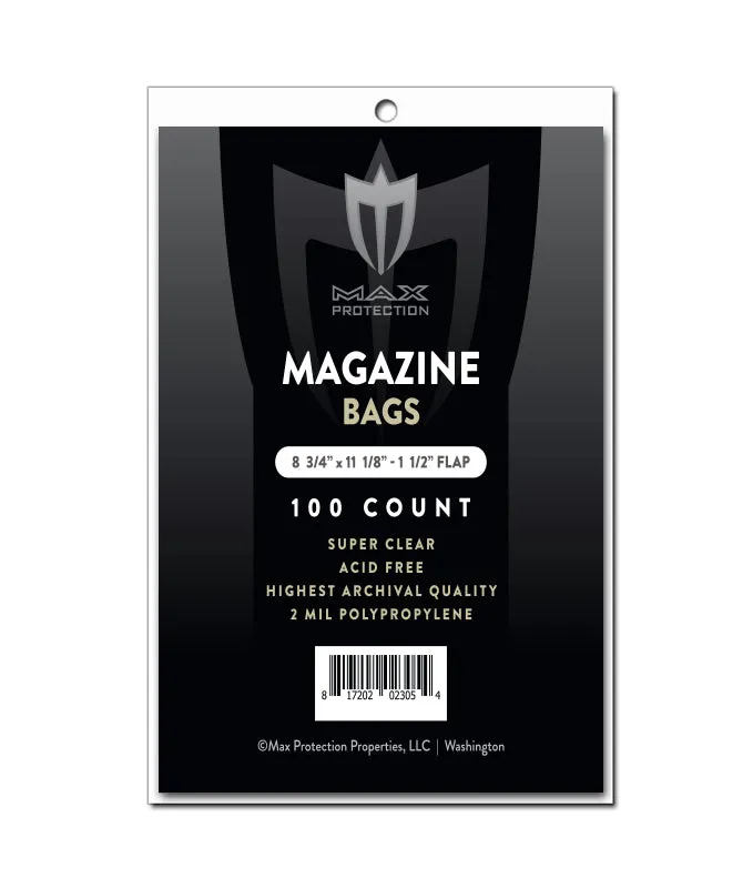 1000ct Case Magazine Bags - 8-3/4x11-1/8