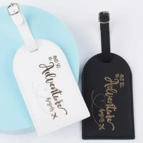 2pcs Couples Luggage Tag - Metallic Design