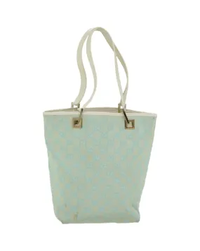 Authentic GG Canvas Hand Bag in Light Blue and White