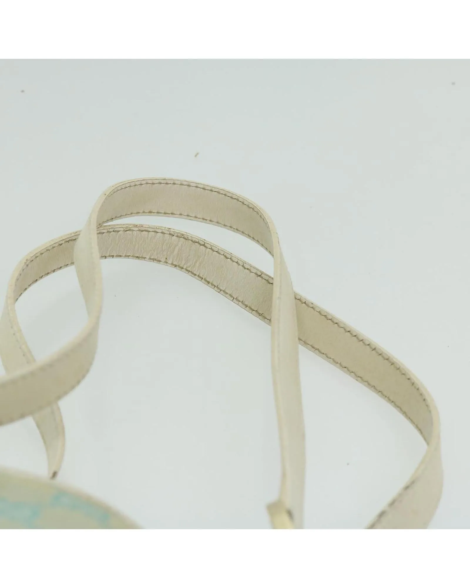 Authentic GG Canvas Hand Bag in Light Blue and White