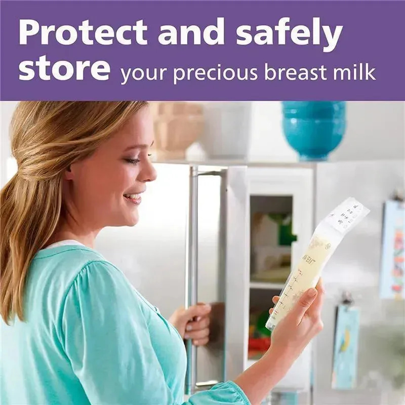 Avent - 50Ct Breast Milk Storage Bags, 6Oz/180Ml