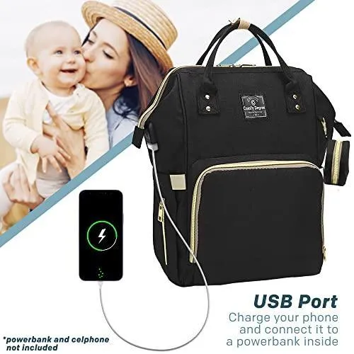 Baby Bag Diaper Changing Backpack Waterproof Large Capacity