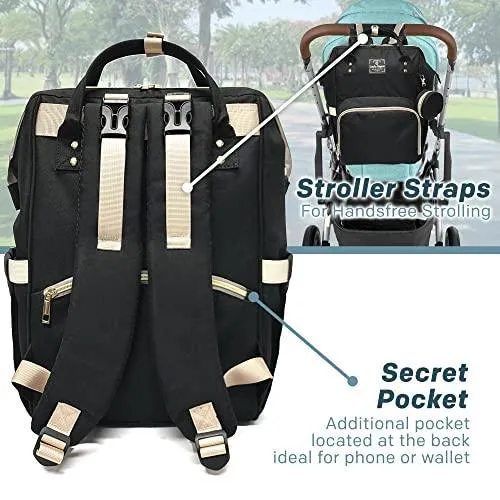 Baby Bag Diaper Changing Backpack Waterproof Large Capacity