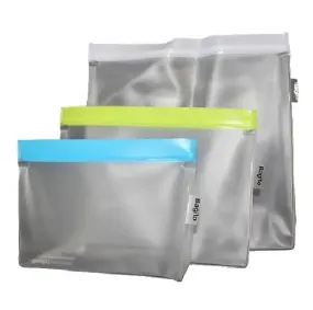 Bagito Reusable Zip-Em Kitchen Storage Bags Set of 3