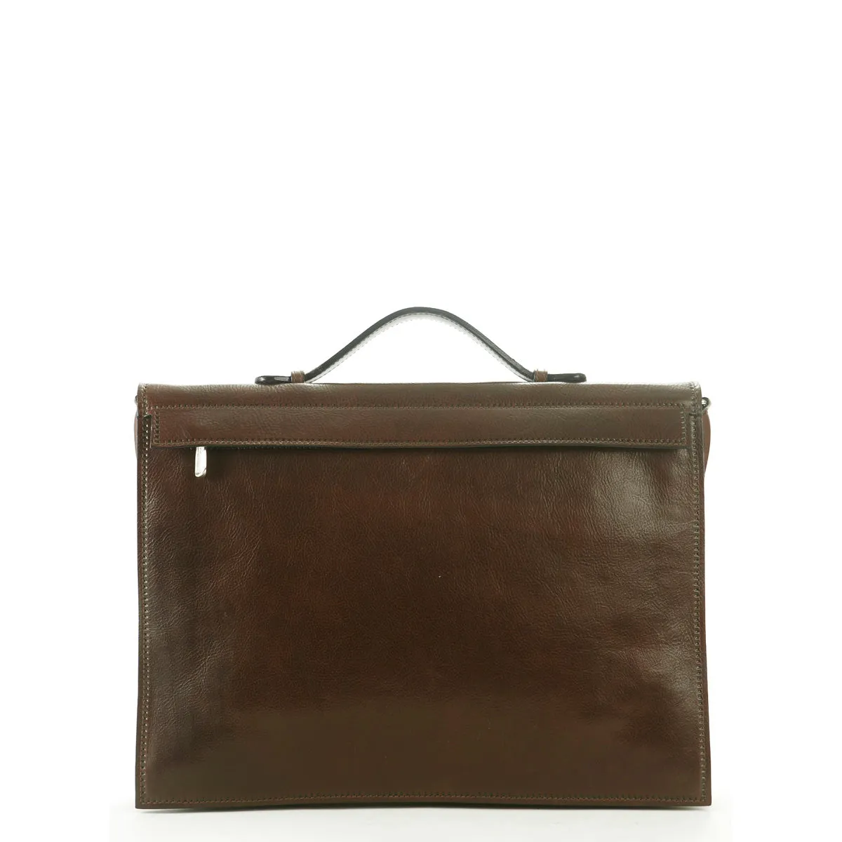 Barantani Double Compartment Flap Briefcase