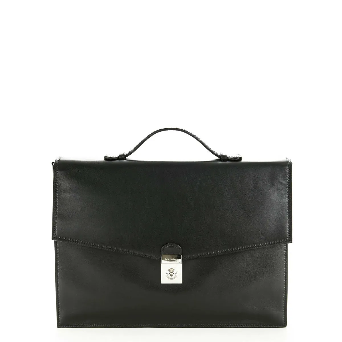 Barantani Double Compartment Flap Briefcase