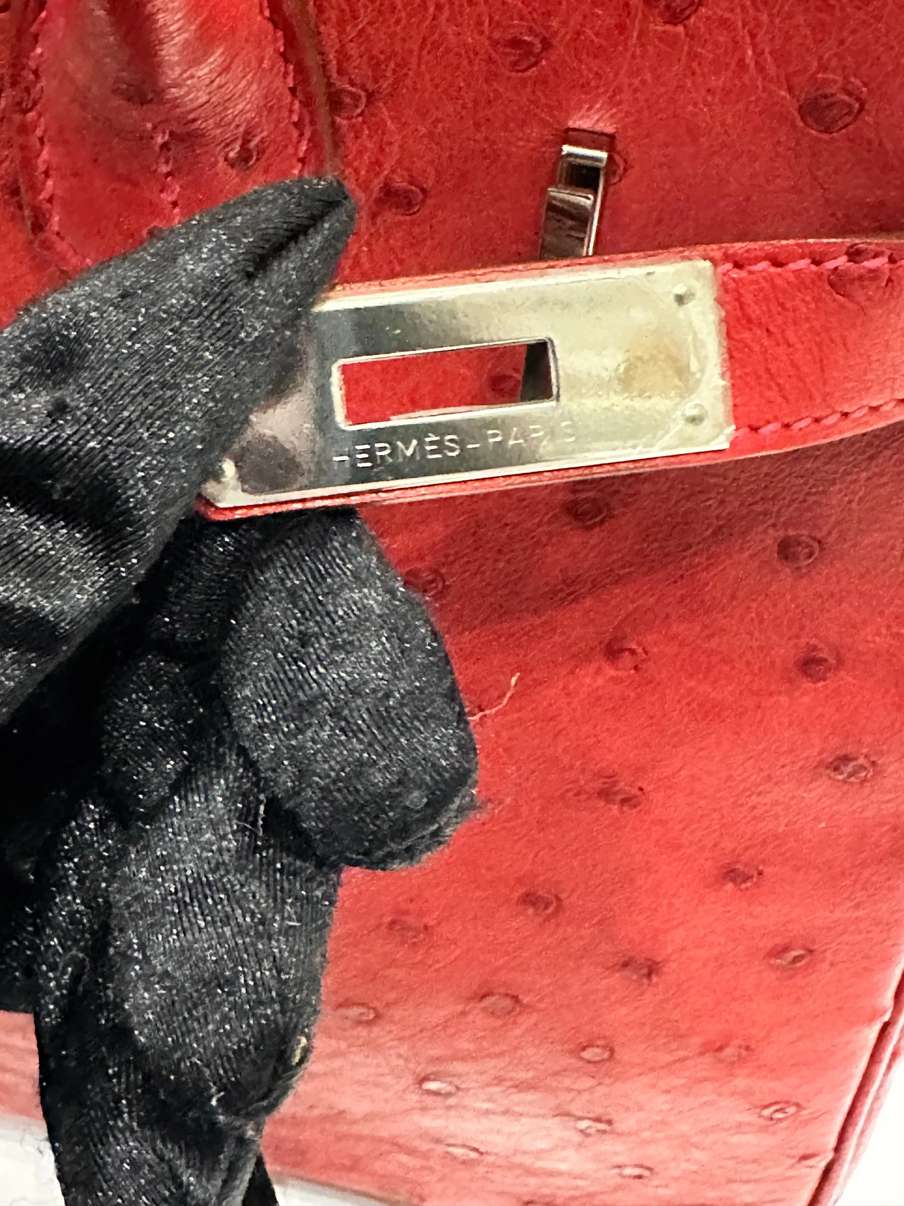 Birkin 30 Exotic Red PHW