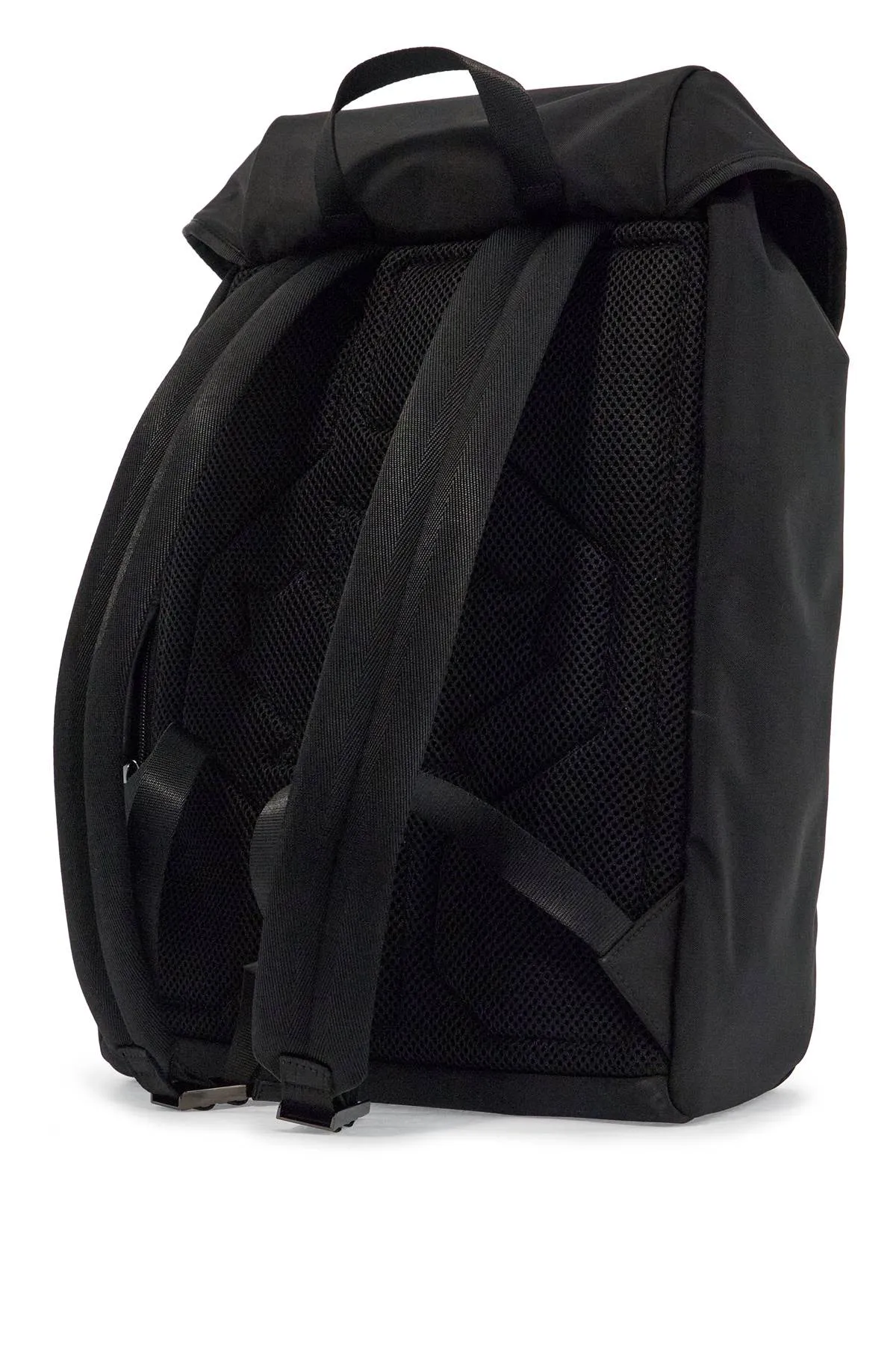 black nylon laptop backpack BPM0103 16806815 NERO