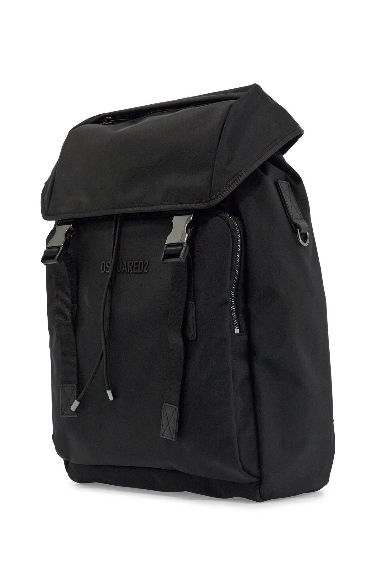 black nylon laptop backpack BPM0103 16806815 NERO