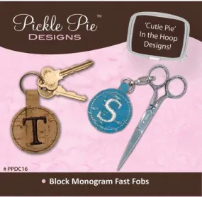 Block Monogram Fast Fobs