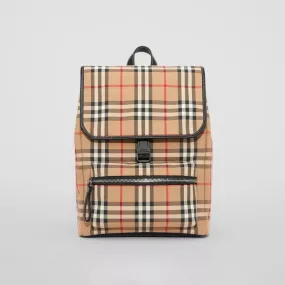 BURBERRY VINTAGE CHECK COTTON BACKPACK