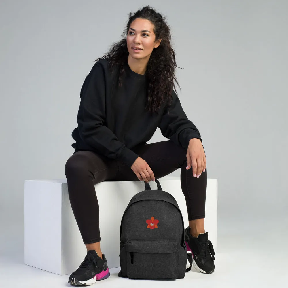Cattleya Embroidered Backpack