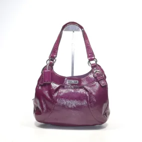 Coach Soho Hobo Bags Pu Leather Burgundy Color For Women