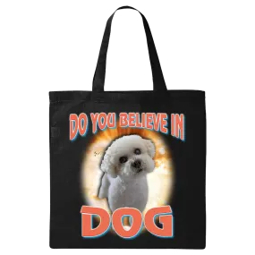 Custom Dog God Tote Bag – Upload Your Dog and Turn Them Into a Deity