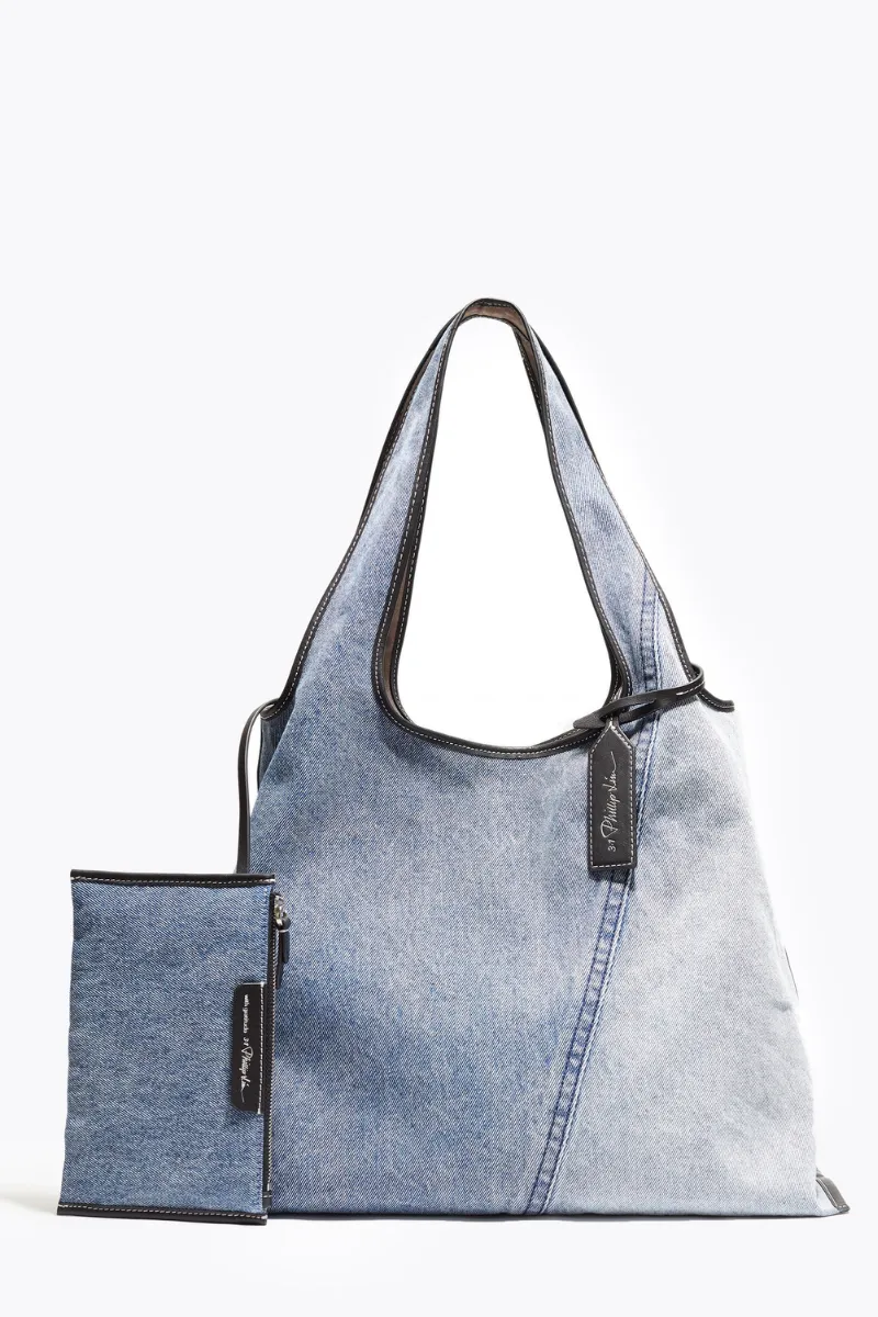 Denim Market Tote