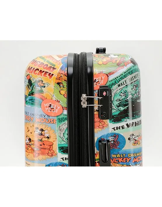 DISNEY MICKEY COMIC Small Carry-on Hard 4wheels Suitcase