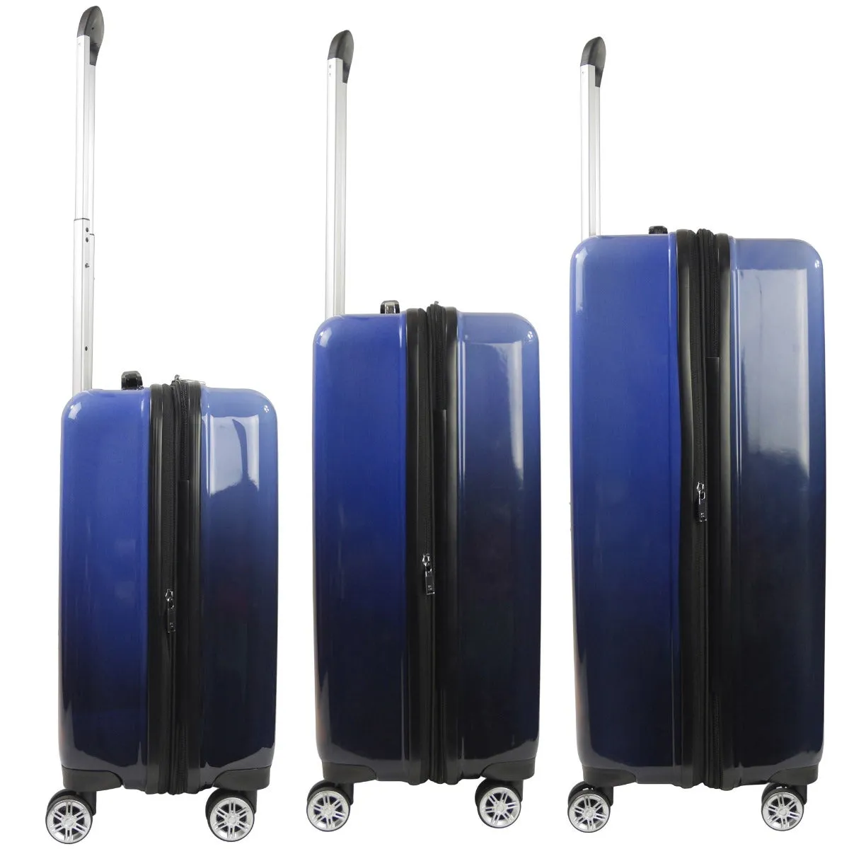 Ful Impulse Ombre Hardside Spinner Luggage 3pc set, Blue