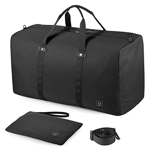 Gagaku 80L Foldable Travel Duffel Bag Packable Lightweight Duffle Large Flight Cabin Bags For