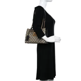 Gucci Gg Supreme Bees Small Padlock Tote