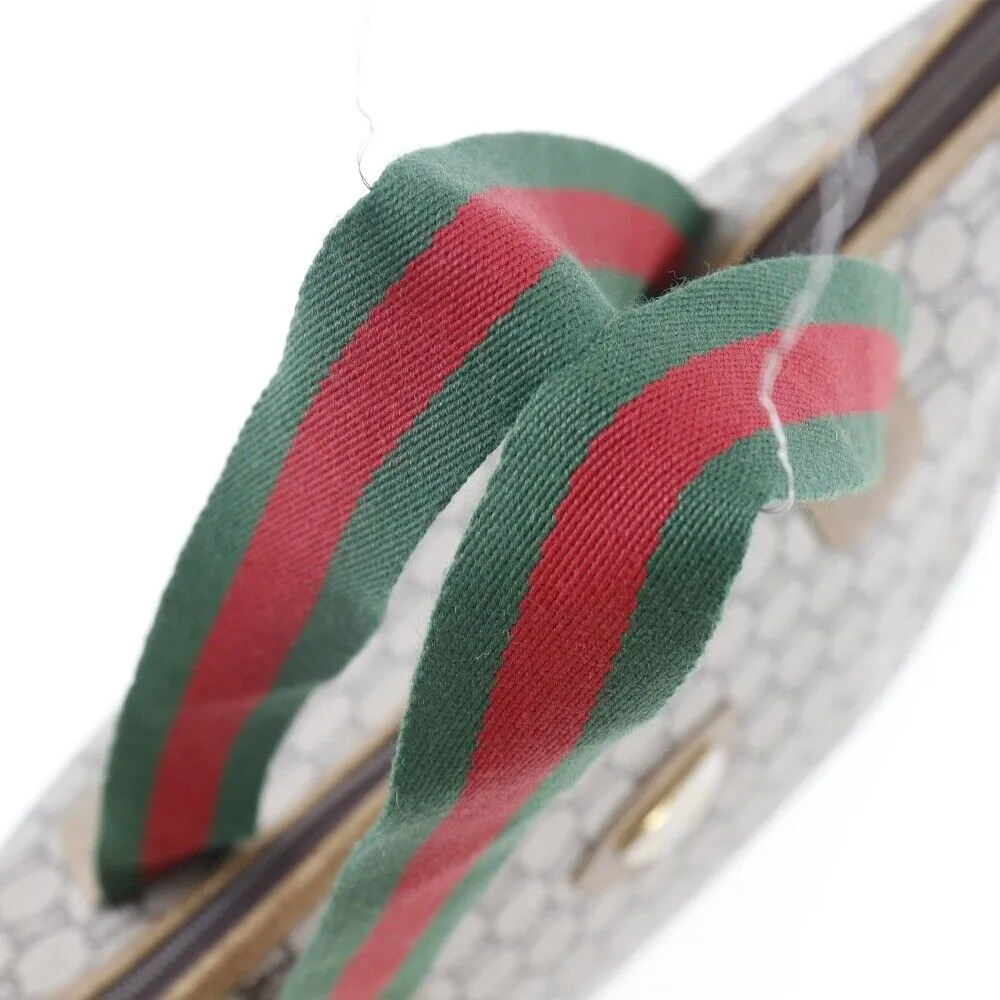Gucci Tote Bag Sherry Beige/Red-Green Gg