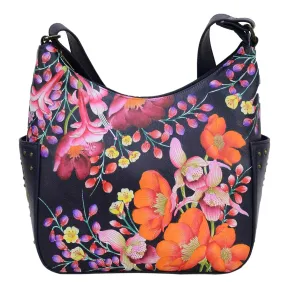 Hand Painted Studded Hobo