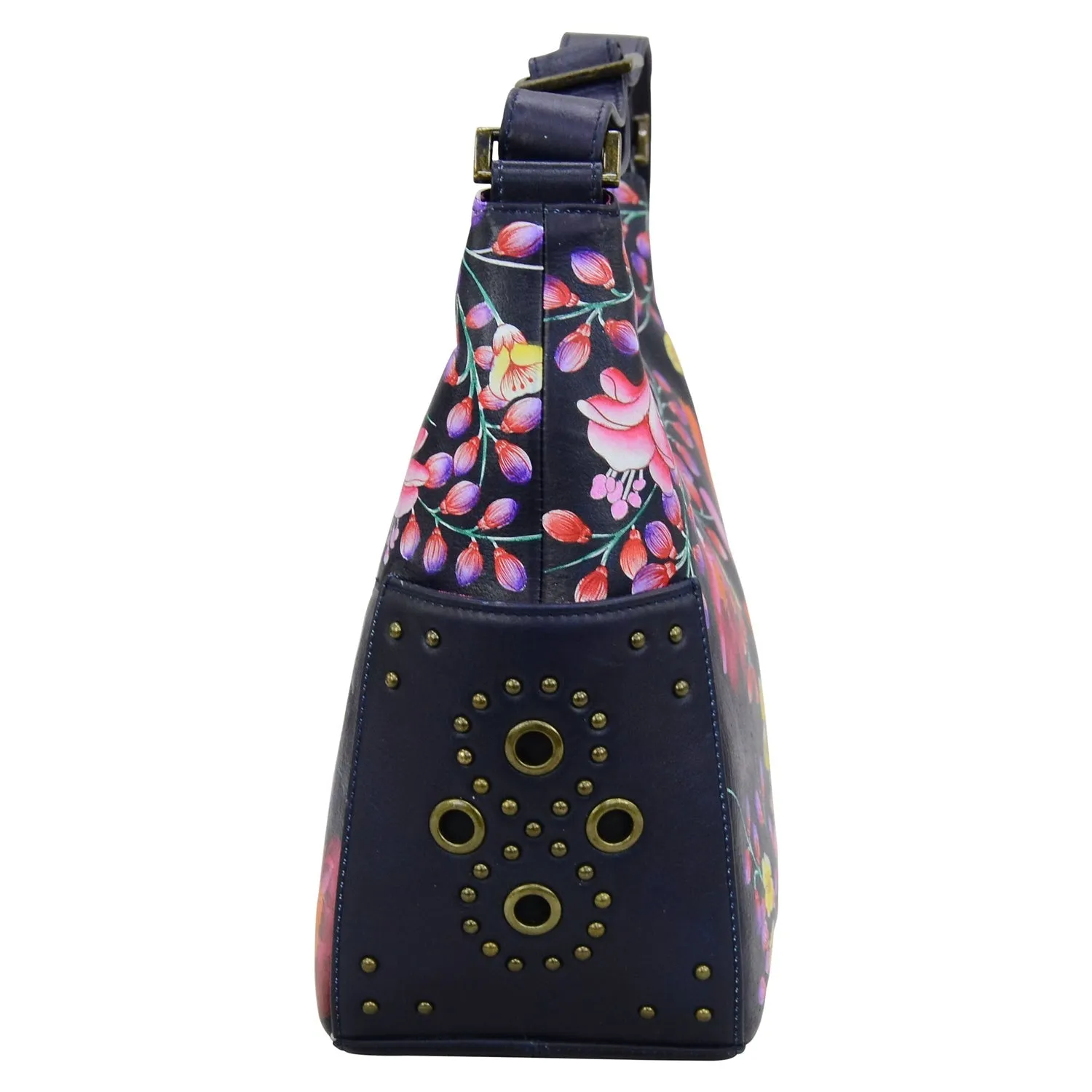 Hand Painted Studded Hobo