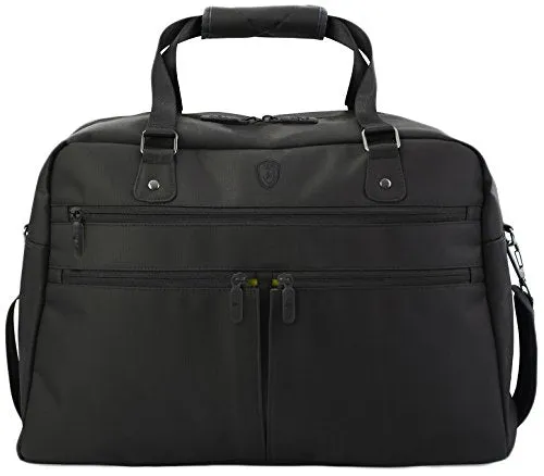Heys America Unisex Hilite Multi-Zip Boarding Duffel with RFID Black Duffel Bag