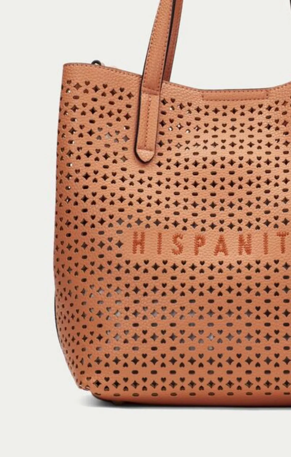 Hispanitas leather shopper style handbag