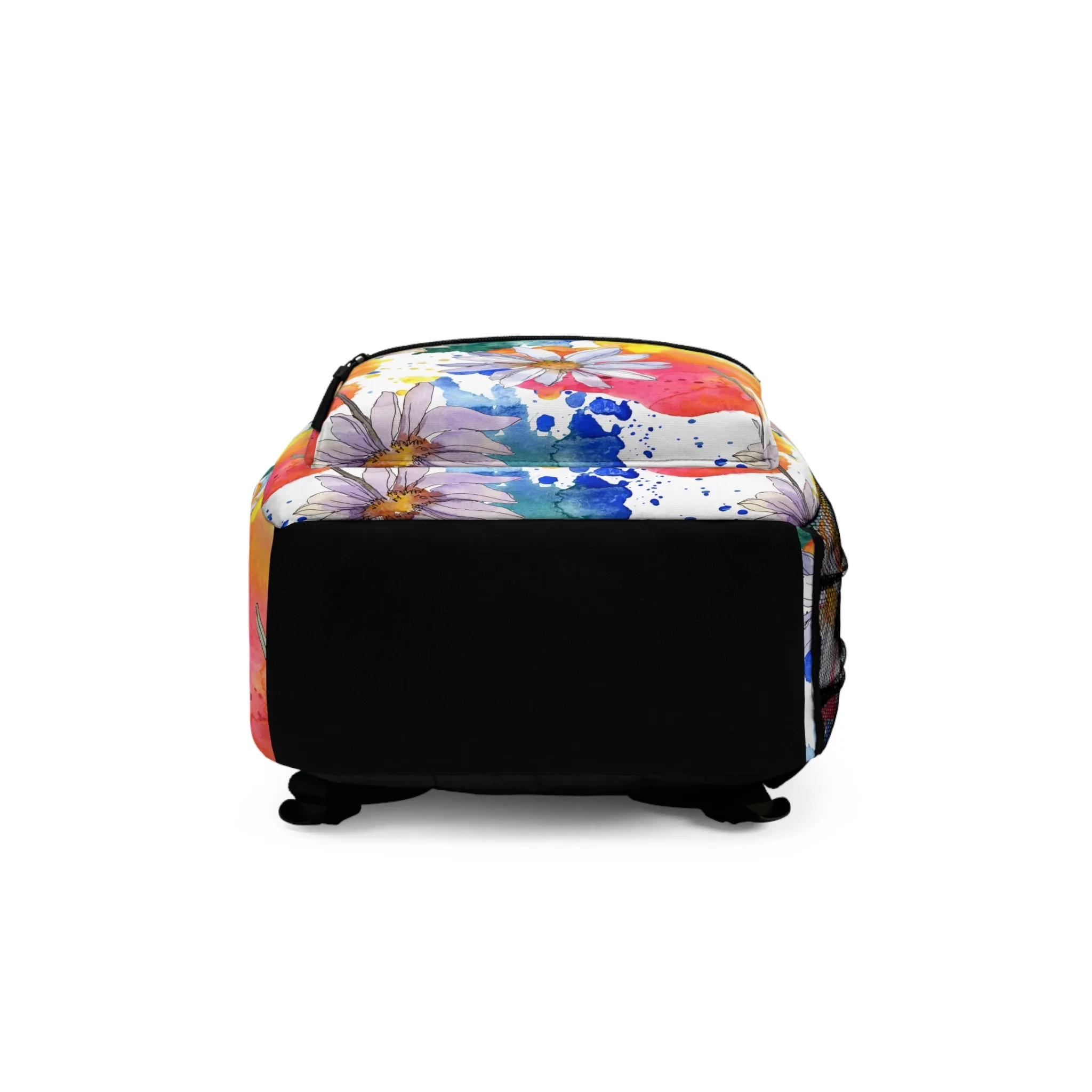 Large Colorful Watercolor Daisy Design Lightweight Backpack