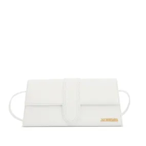 Le Bambino Long Leather Bag in White
