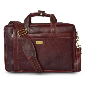 Leather Laptop Bag  998904 (Brown)