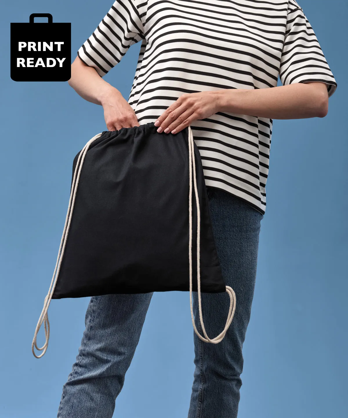 Orange/Natural - Gymsac with cords