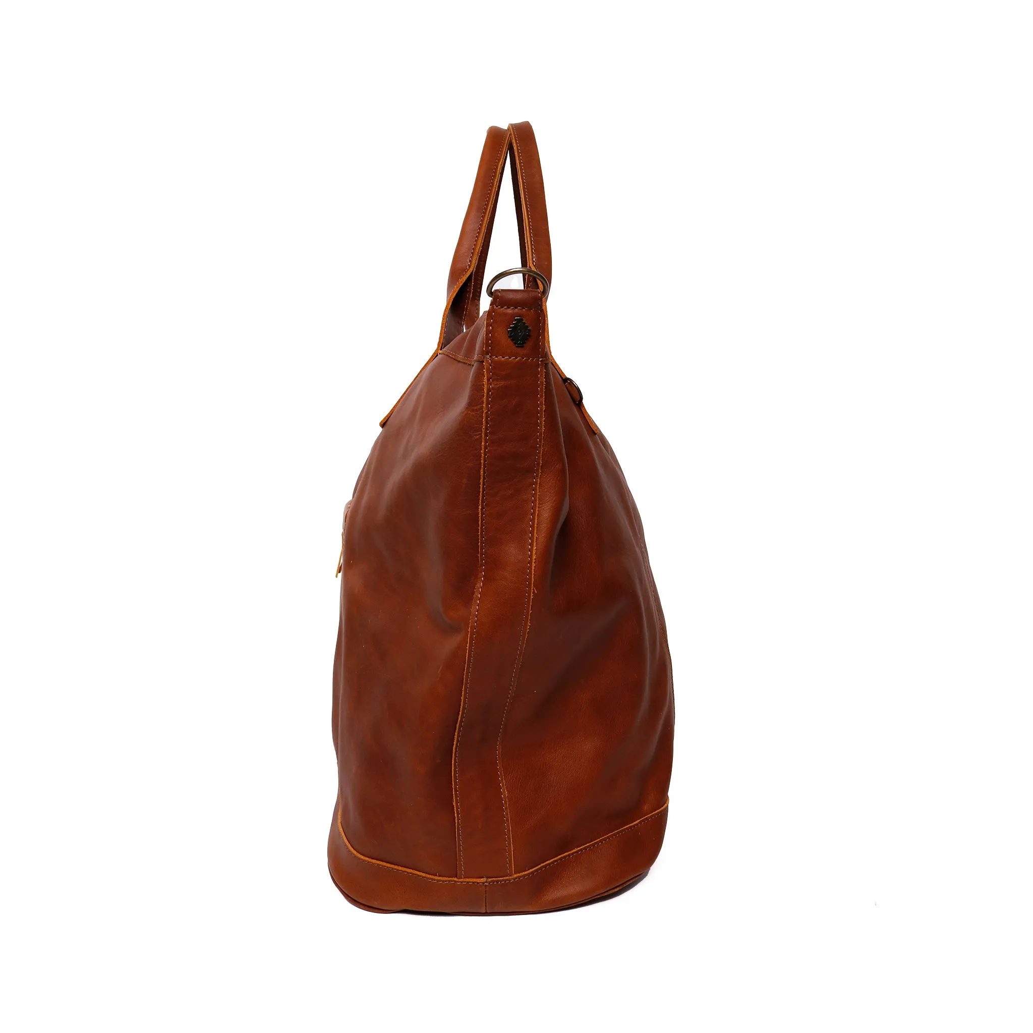 PERFECT WEEKENDER - FULL LEATHER - CAFE