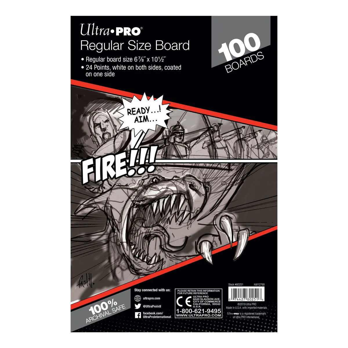 Regular Size Comic Boards (100ct)