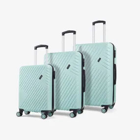 Santiago Set of 3 Suitcases in Mint Green