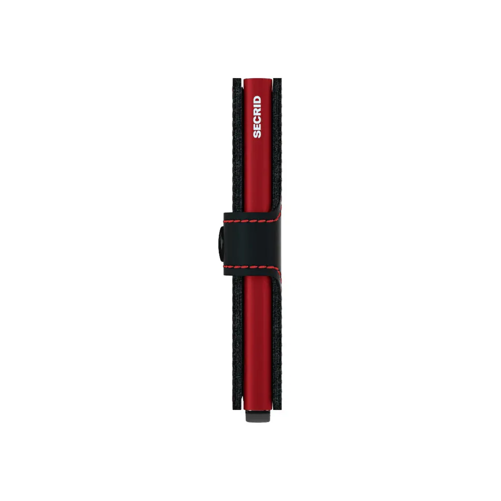 SECRID MINIWALLET MATTE BLACK & RED