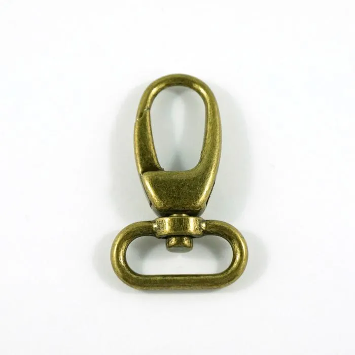 Swivel Snap Hook - 1/2" - Antique Brass