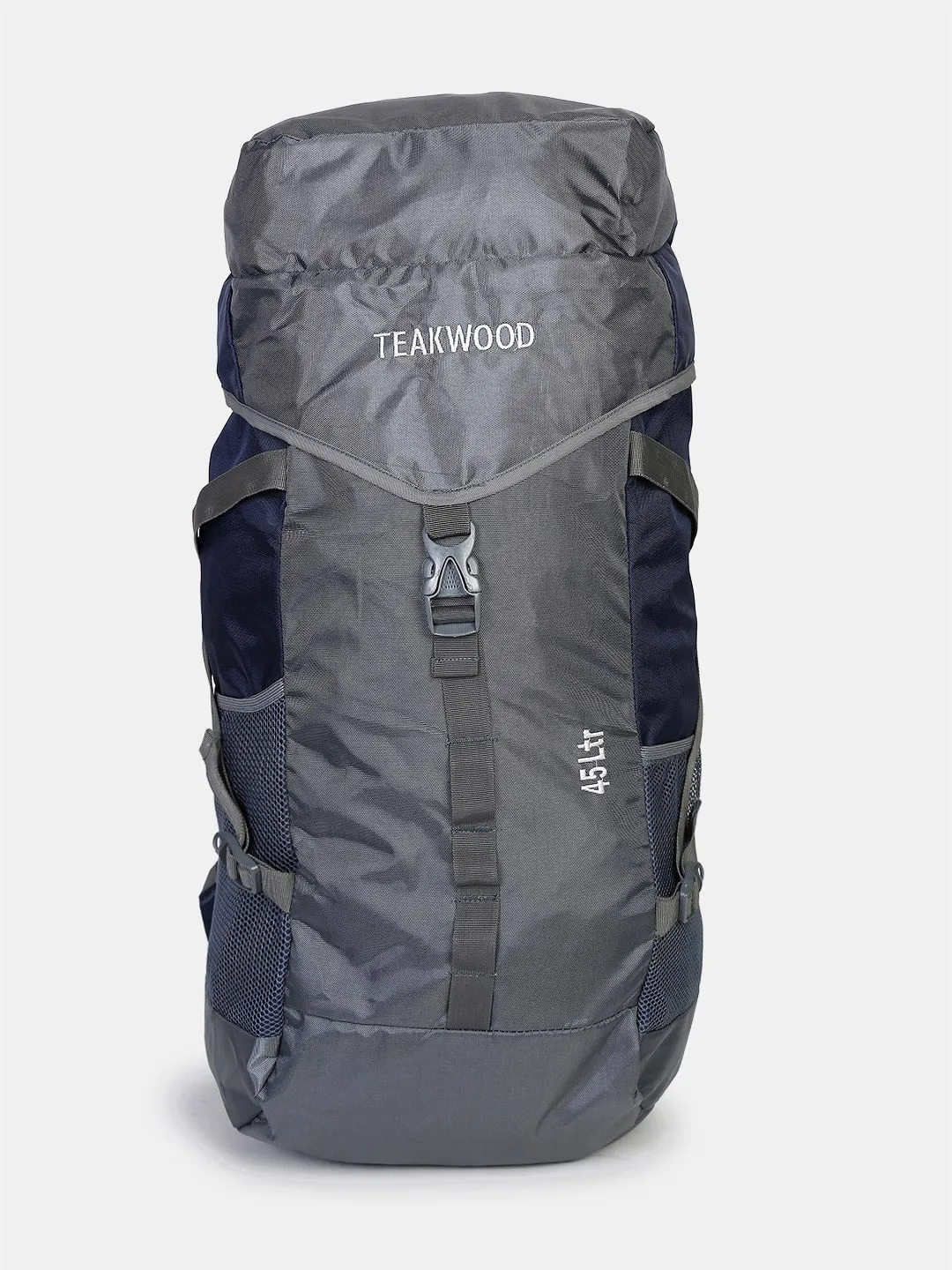 Teakwood Black Solid Rucksack - Grey