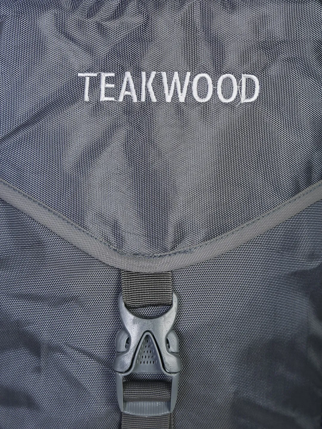 Teakwood Black Solid Rucksack - Grey