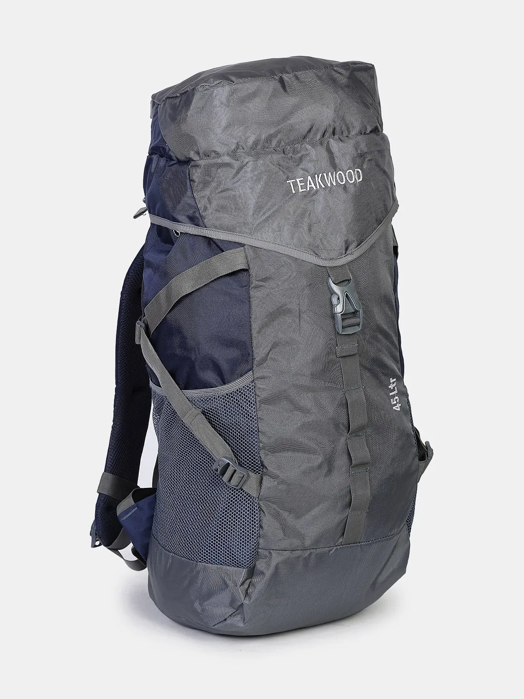 Teakwood Black Solid Rucksack - Grey