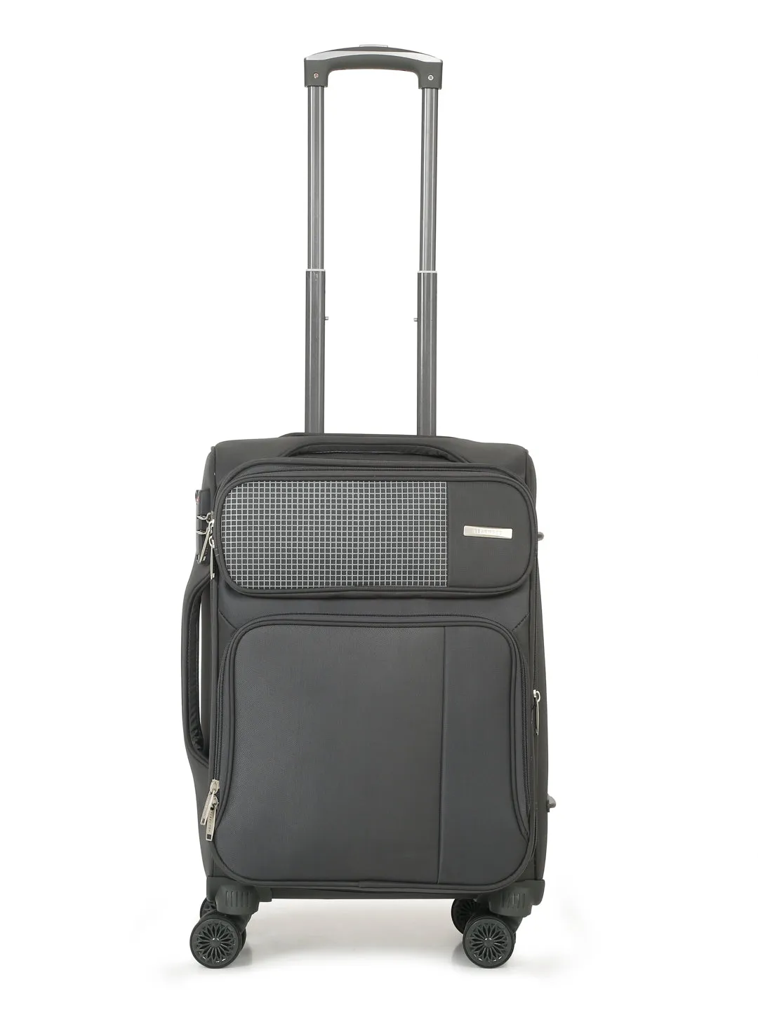 Teakwood Grey Soft Sided Trolley Bag