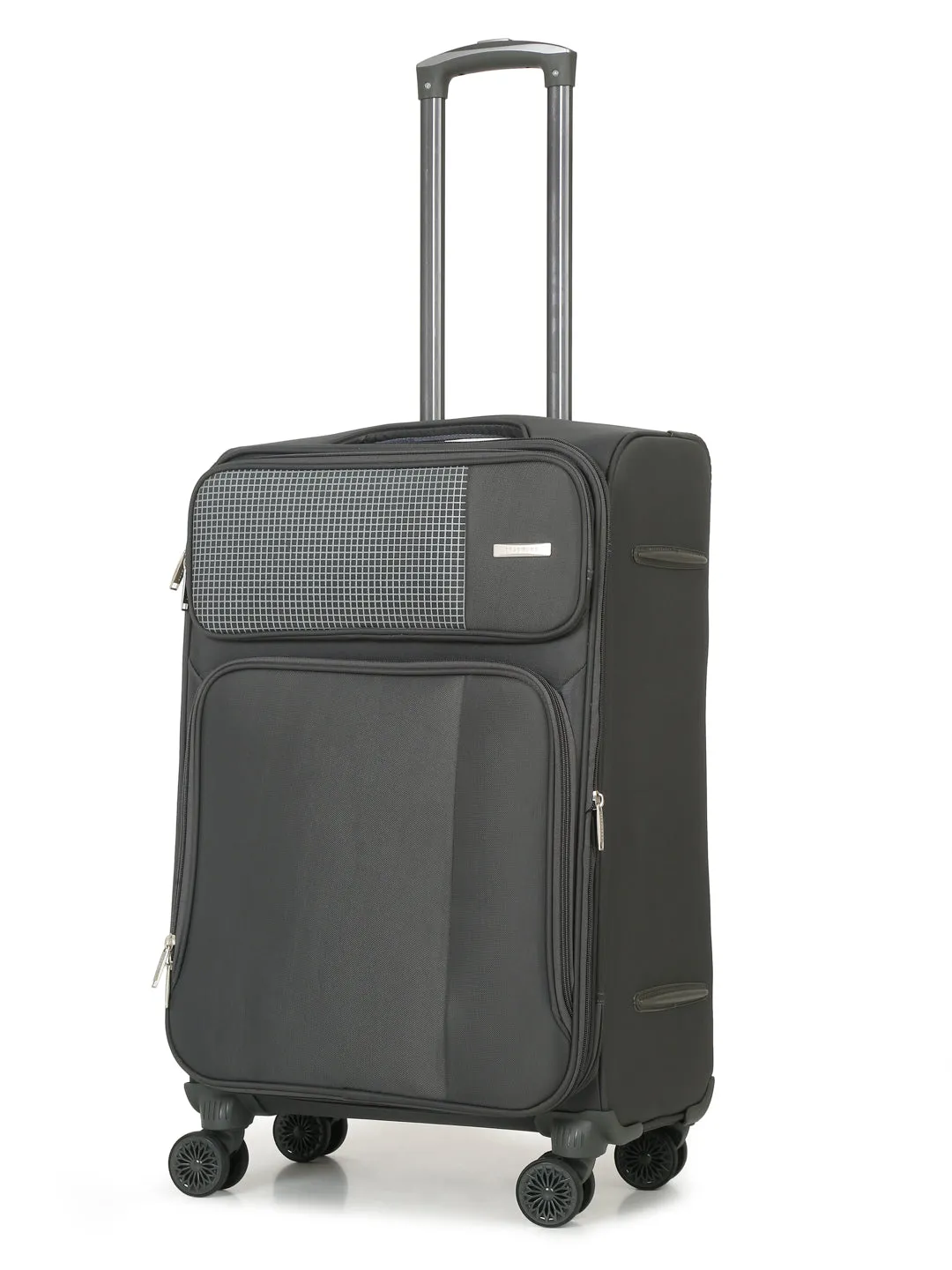Teakwood Grey Soft Sided Trolley Bag