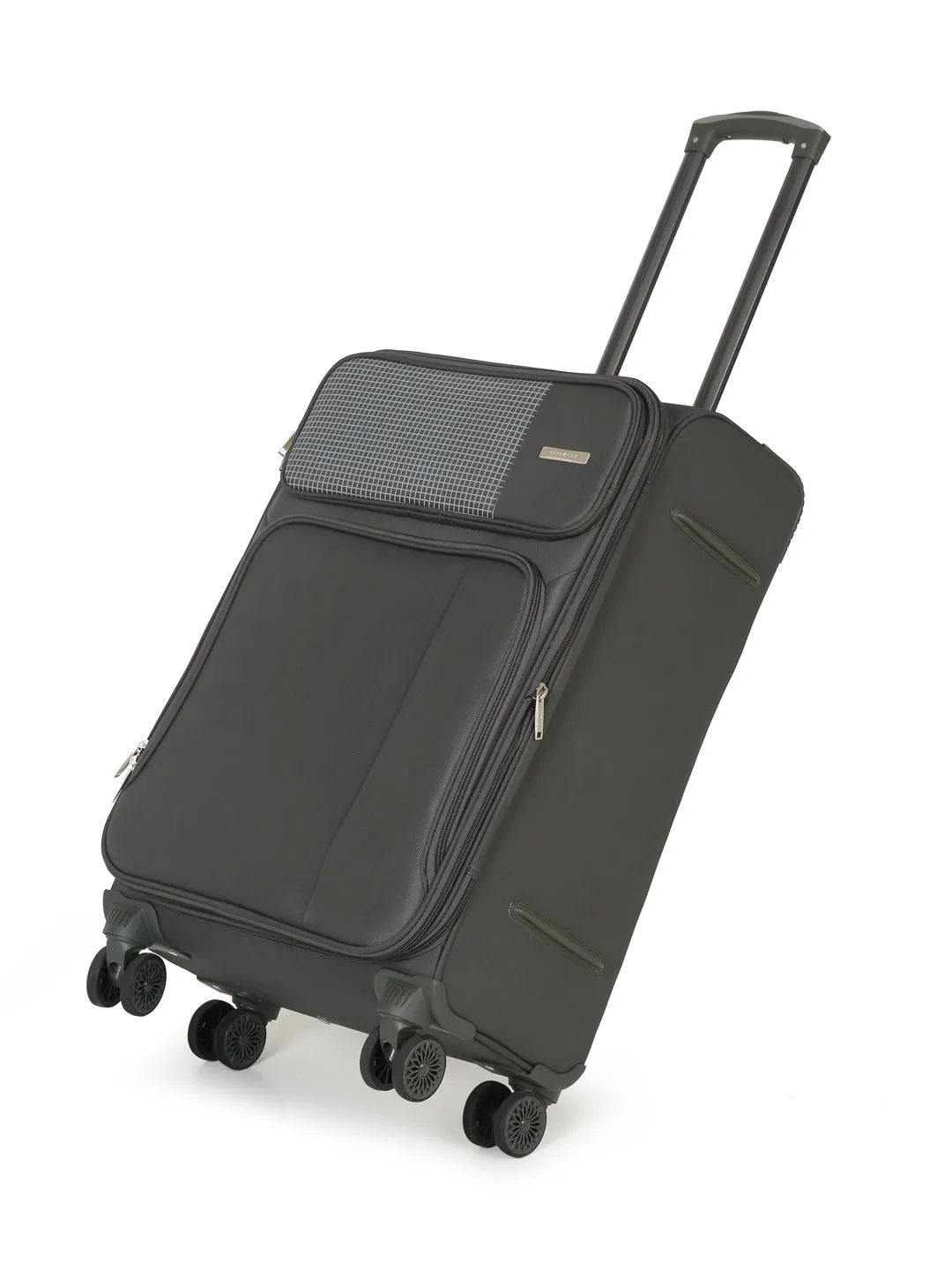 Teakwood Grey Soft Sided Trolley Bag