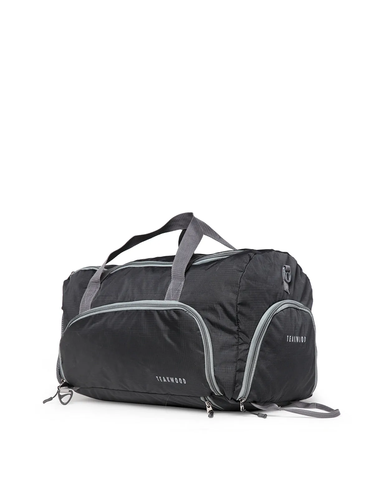 Teakwood Polyester Duffel Bag - Black