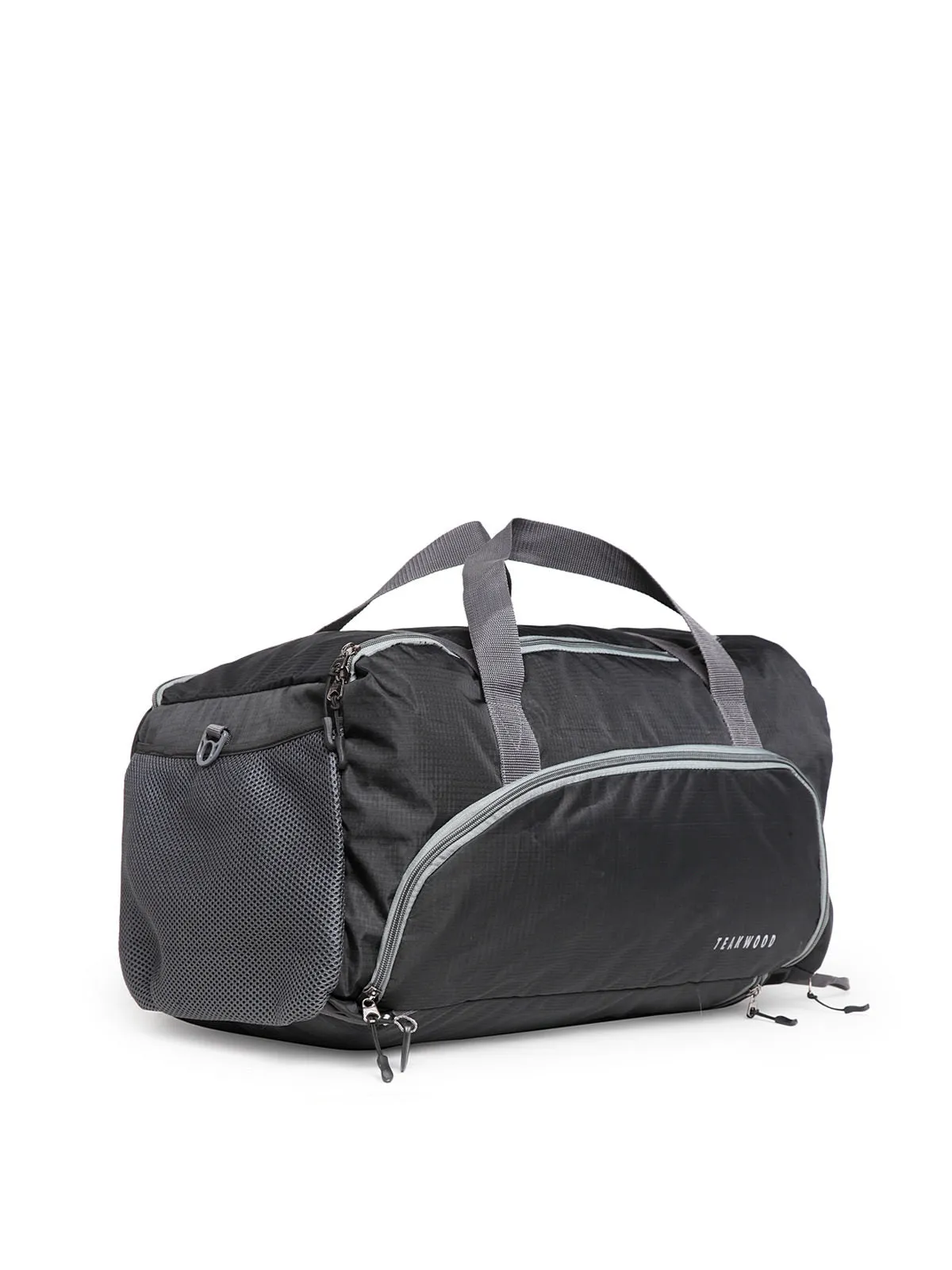 Teakwood Polyester Duffel Bag - Black