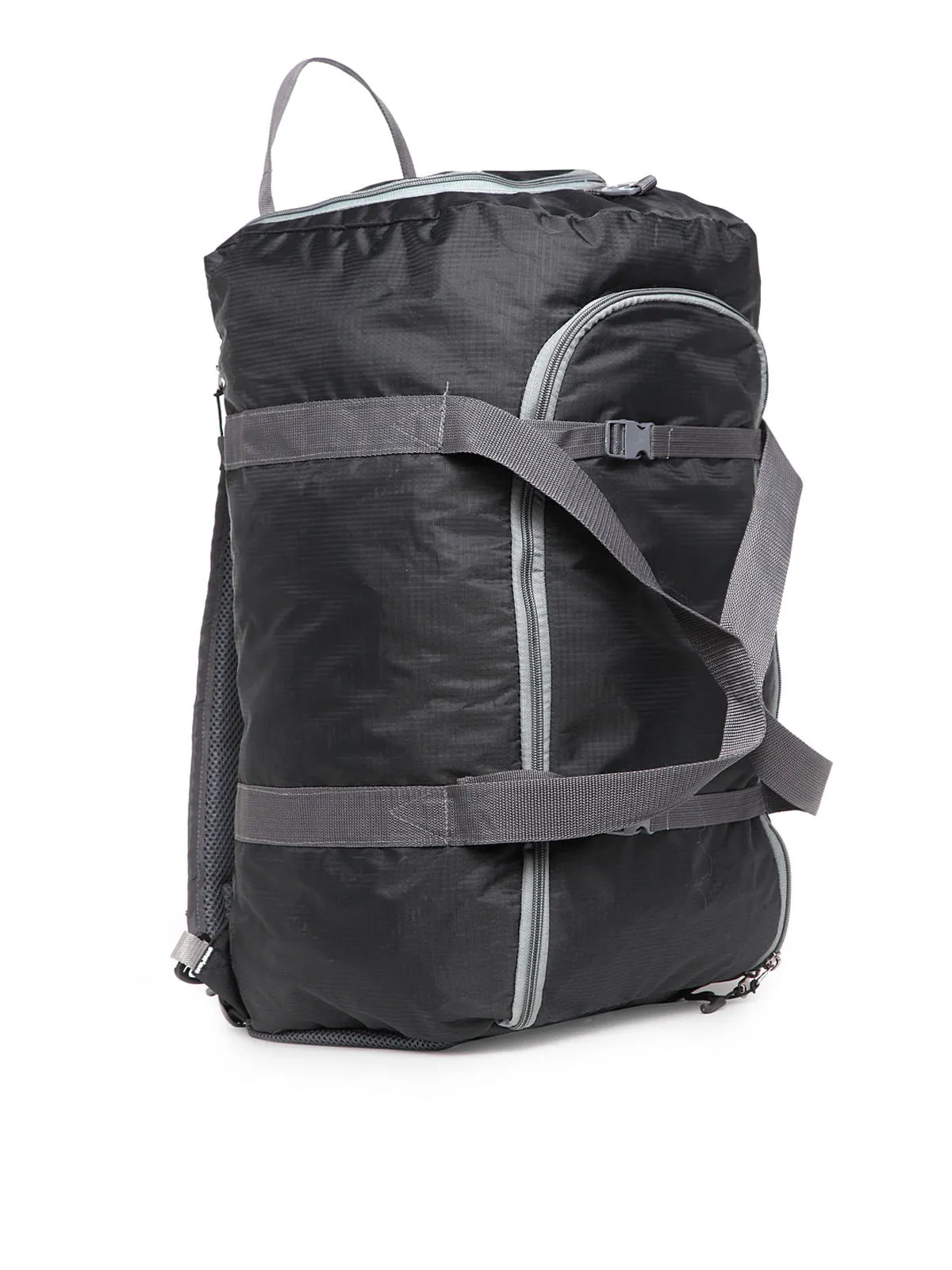 Teakwood Polyester Duffel Bag - Black