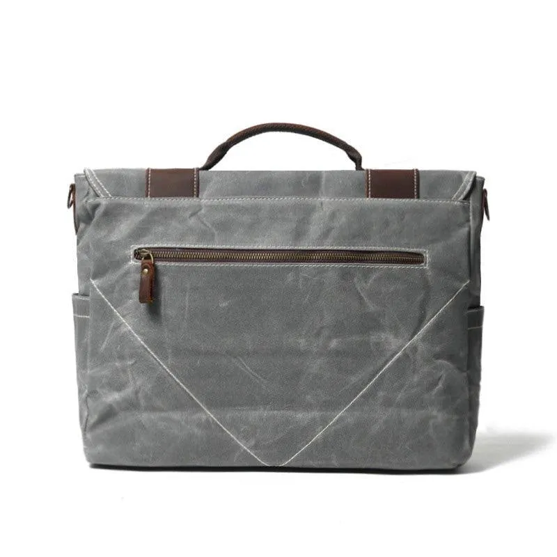 Woosir Waxed Canvas Computer Bags for Men