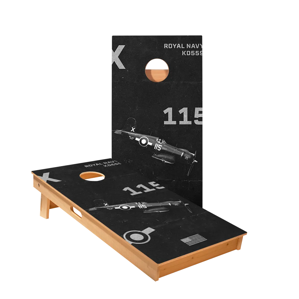 WW2 Plane Star Cornhole Boards